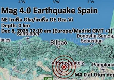 Euskadi ha registrado más de cien terremotos desde que hay registros, pero con una magnitud inferior a 4