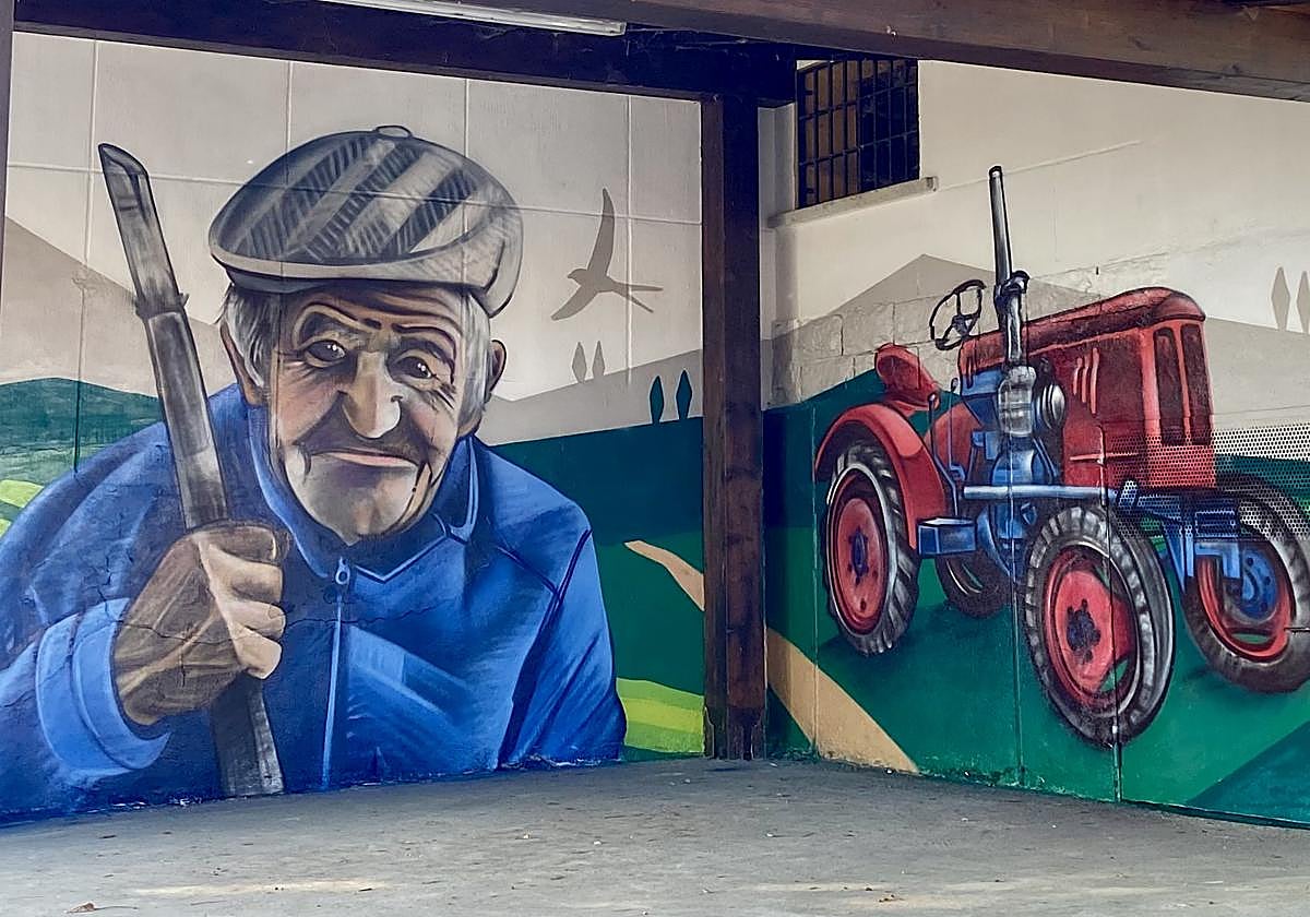 La vida en el campo y los elementos que la conforman ejemplifican a la perfección el sentido de pertenencia que el artista quiere transmitir.