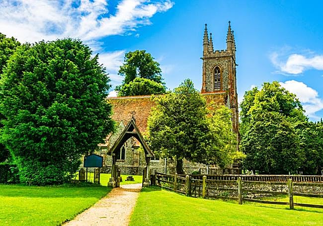 La iglesia de Chawton, donde está su casa museo.