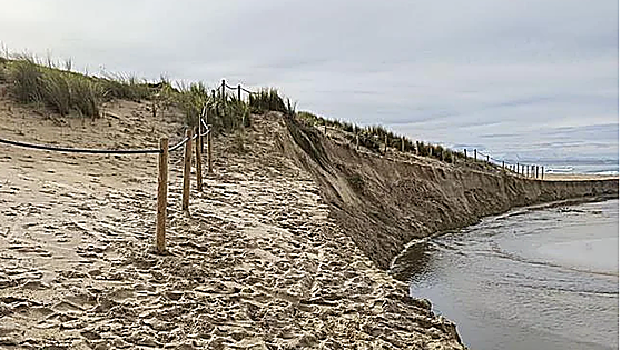La playa de Loredo que se ha tragado el mar