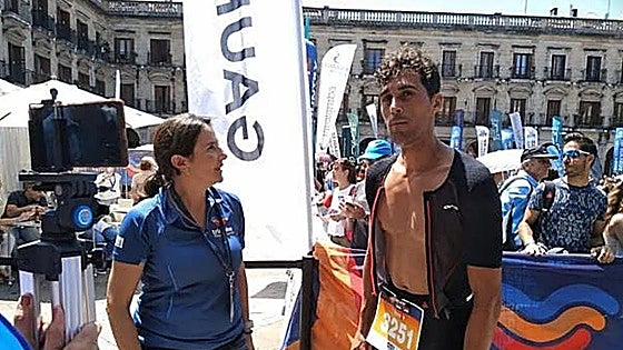 El día que el entrenador del Real Madrid fue medio Ironman en Vitoria