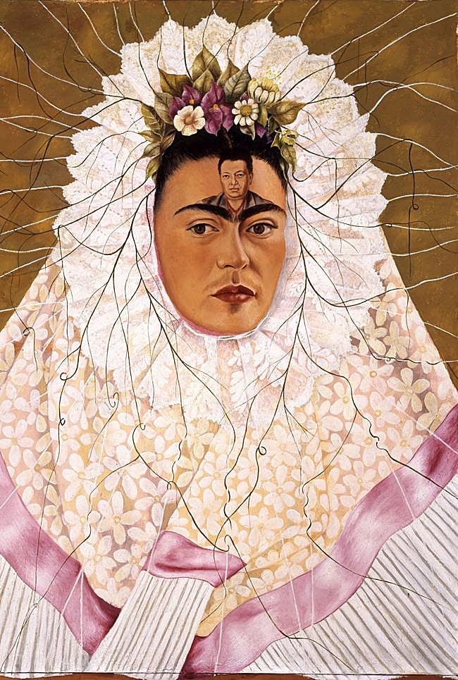 Autorretrato con collar', de Frida Kahlo.