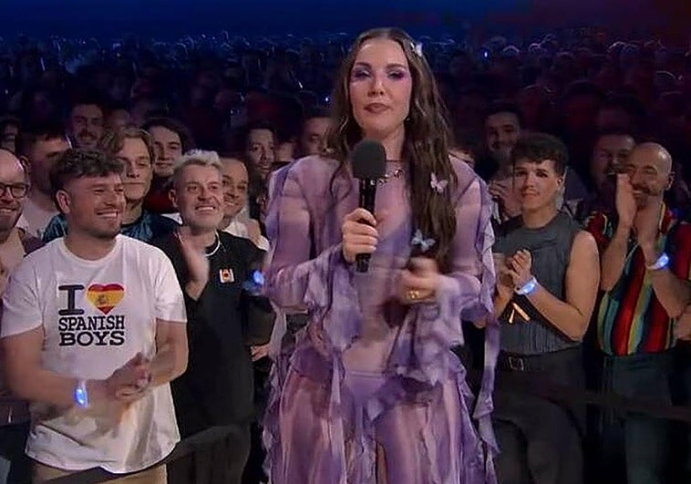 Inés Hernand vuelve a dar la nota en el Benidorm Fest: dardo al rey emérito, a los políticos...