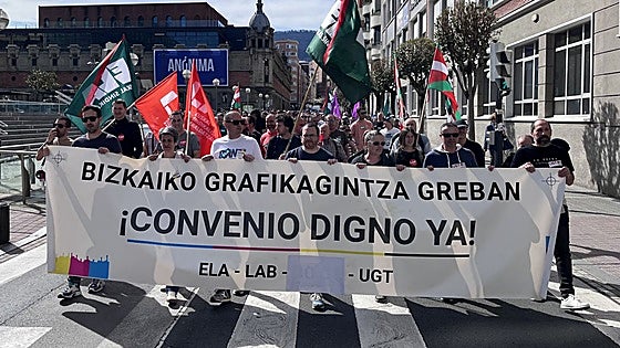 Los trabajadores de artes gráficas en Bizkaia inician una huelga por la falta de acuerdo para renovar su convenio