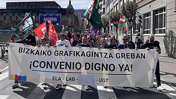 Los trabajadores de artes gráficas en Bizkaia recuperan su convenio tras 14 años