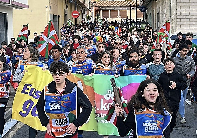 La Korrika entra en su recta final para su despedida en Bilbao