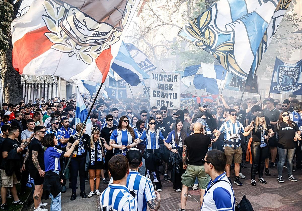 Aficiones de Alavés y Osasuna juntas