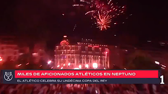 El comentado error de TVE tras la final de Copa: miles de aficionados en... ¿Neptuno?