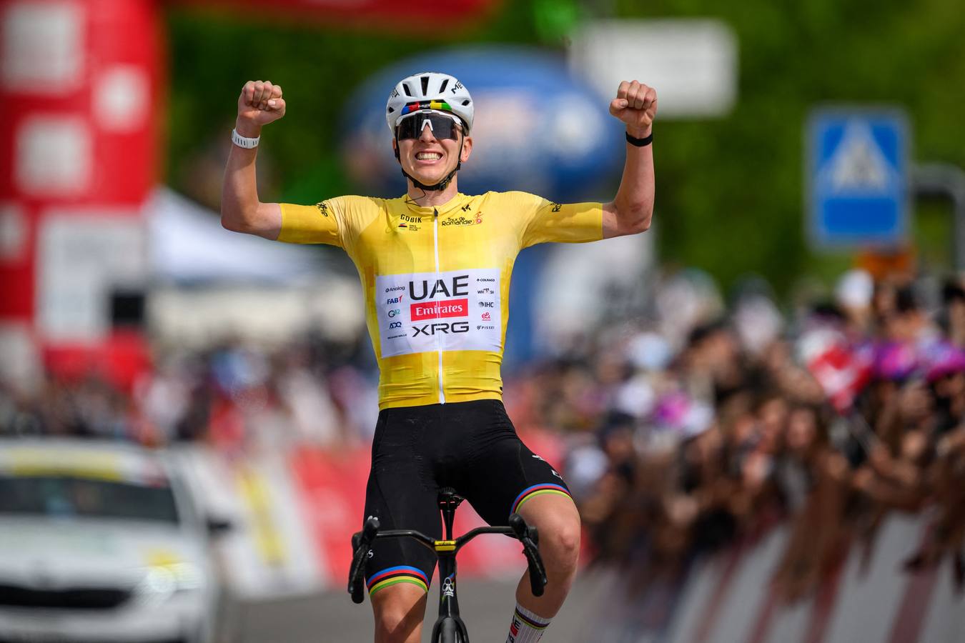 Un Pogacar intratable gana la etapa reina y firma el triplete en Romandía
