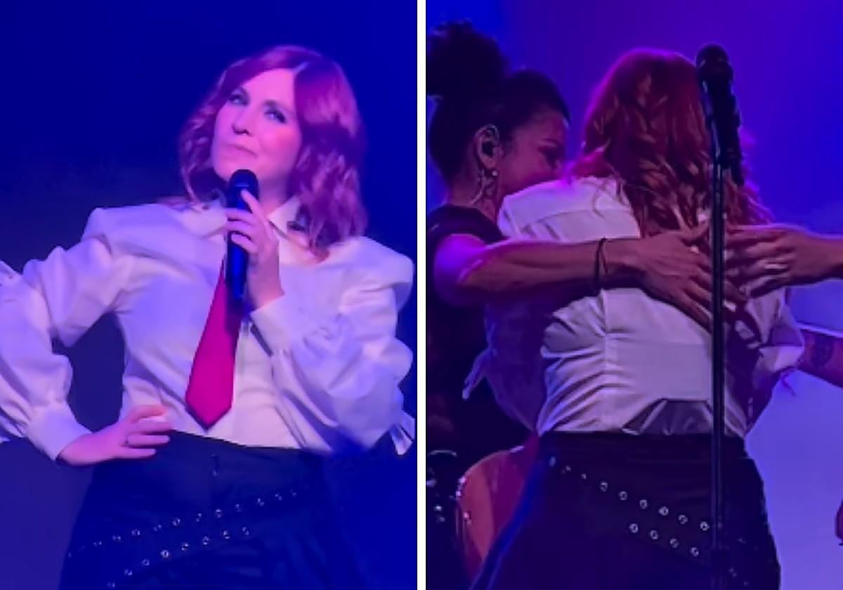 Leire Martínez rompe a llorar en pleno directo y confiesa que el regreso de La Oreja le «afecta»