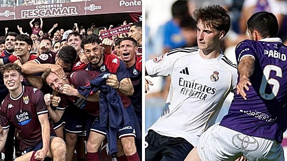 Final surrealista en Primera RFEF: el Pontevedra celebra el play-off y el Real Madrid B se lo arrebata dos horas después
