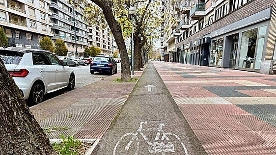Así afectan al tráfico las obras del bicicarril en la Avenida Gasteiz
