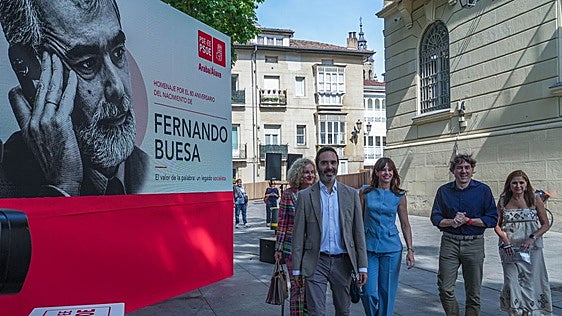 Andueza apela a la «determinación de Fernando Buesa» para plantar cara a «la ultraderecha y el nacionalismo»