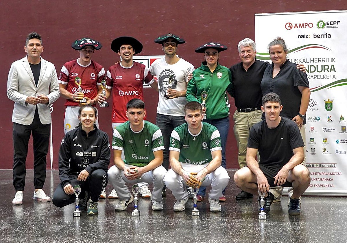 Los pelotaris vizcaínos mandan en el torneo de preparación d