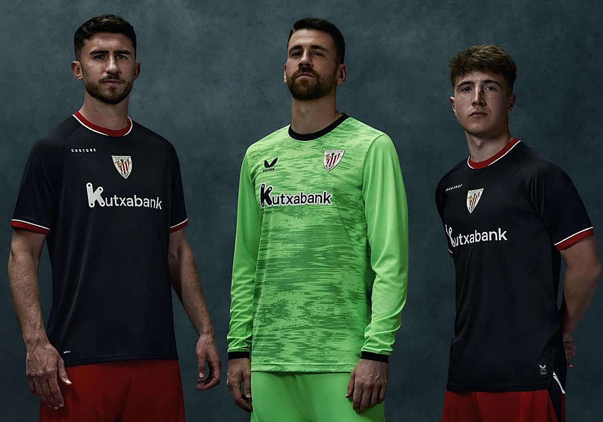 El Athletic presenta su segunda equipación; negra y con el e