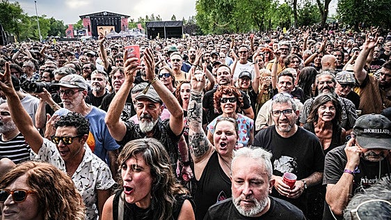 Comunión de peregrinos del rock