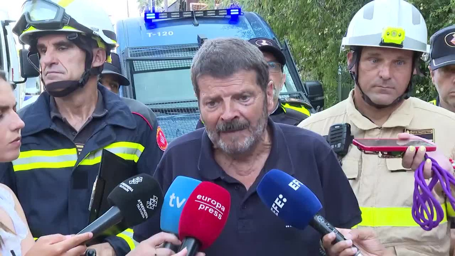 Los bomberos dan por estabilizado el incendio de Collserola (Barcelona)