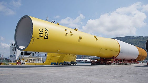 Haizea Wind entrega a Ørsted los monopilotes para el parque eólico marino más grande del mundo