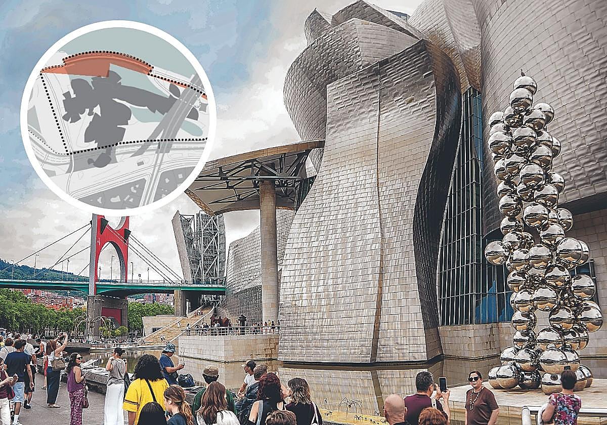 El Guggenheim admite que invade suelo público junto a la Ría y tramita su legalización