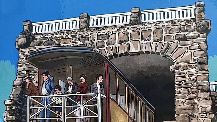 Un cómic y un libro repasan los 100 años del funicular de Larreineta