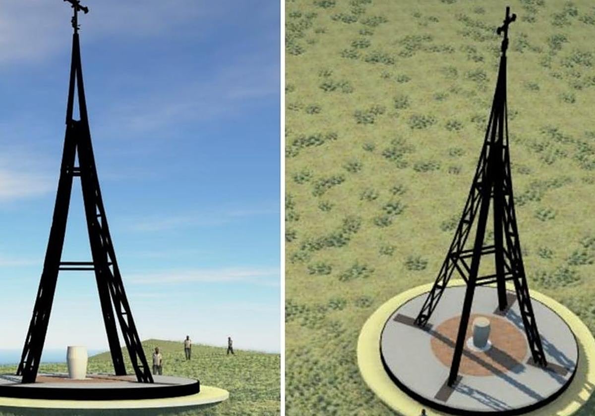 Álava y Bizkaia inician las obras para reforzar la base de la Cruz del Gorbea