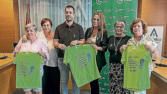 Aurreraka une a Amurrio contra el cáncer en la marcha del domingo