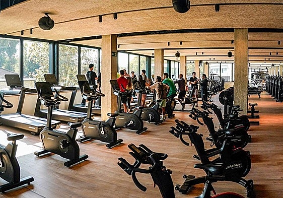 Aspecto que luce ahora el gimnasio.