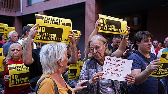 Los desalojos de vivienda por impago repuntan en Bizkaia tras los mínimos de 2023