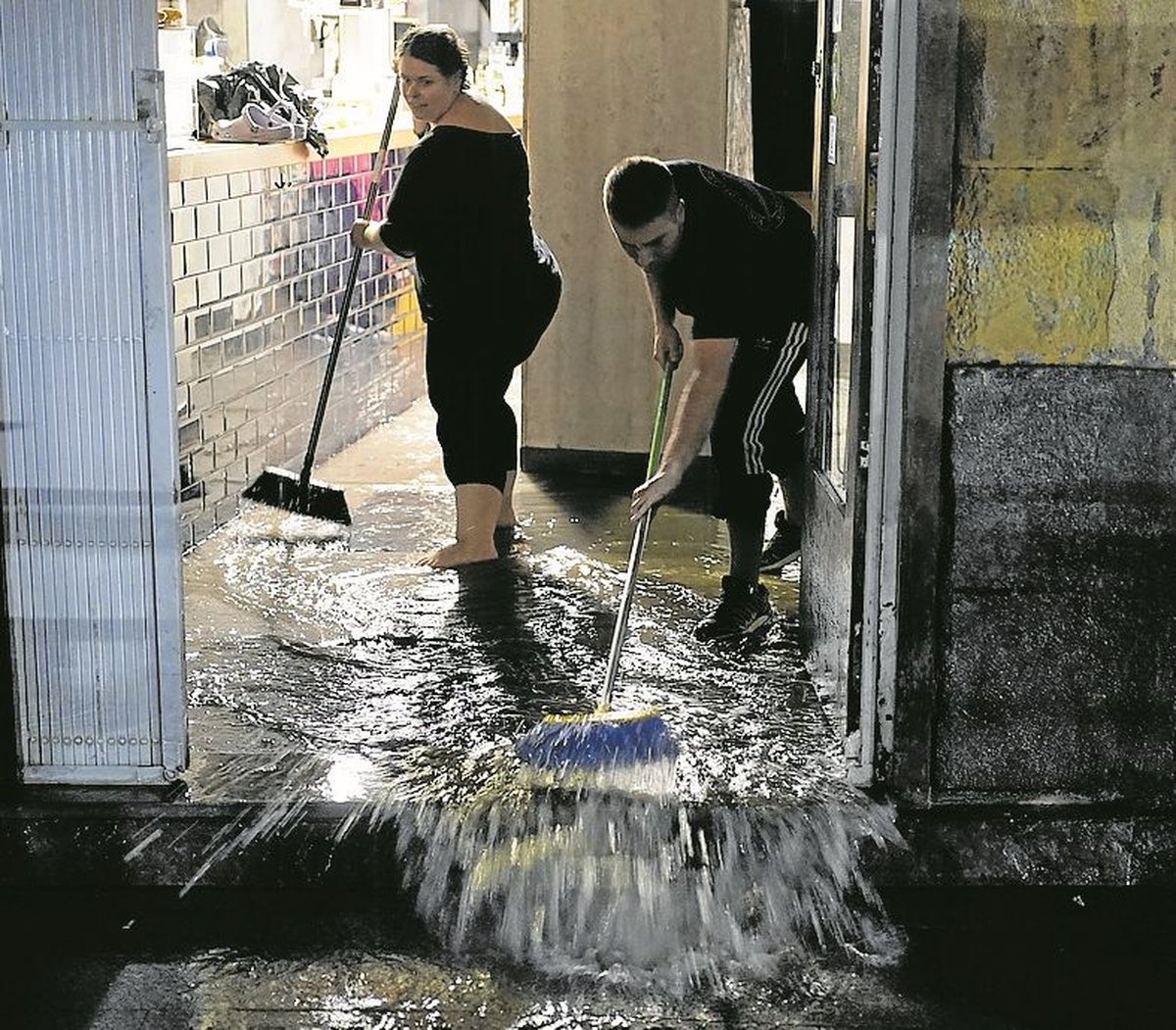 «En cinco minutos el agua ya me llegaba hasta las rodillas»