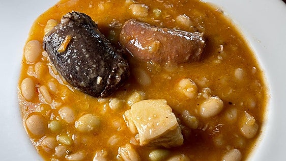 Pochas, patorrillo y chuletón al sarmiento en el sitio de mi recreo