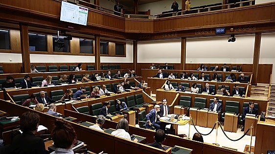 PNV y PSE cambian el término «condena» para «rechazar» el acoso a la Ertzaintza y Bildu se abstiene