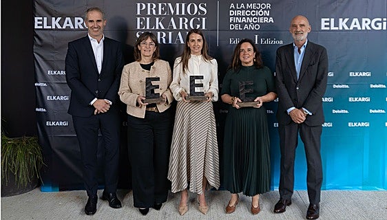 Maite Etxarri, Marta García y Elena Pinedo reciben los primeros Premios Elkargi a la Mejor Dirección Financiera