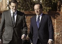 Mariano Rajoy recibe al presidente francés, François Hollande. / Foto: Kiko Huesca (Efe) | Vídeo: Atlas