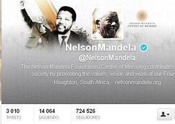 Imagen del twitter oficial de la Fundación Nelsol Mandela