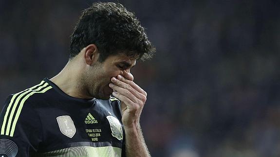 Diego Costa, con la selección española.