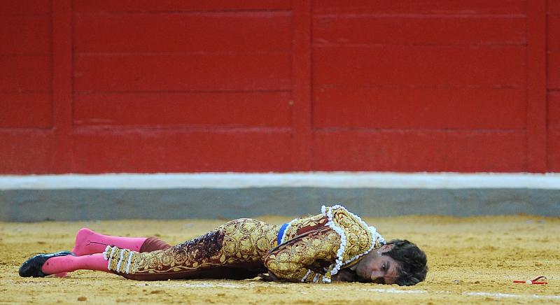 José Tomás, tras la cogida