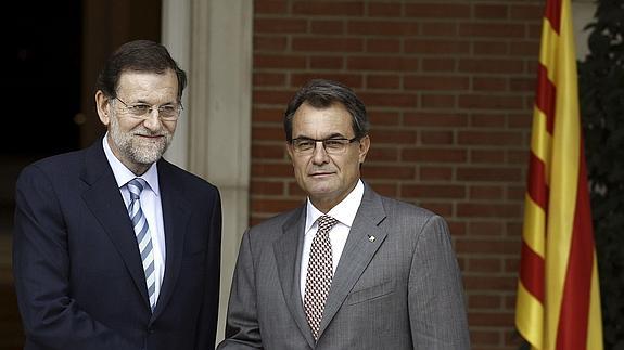 Mariano Rajoy y Artur Mas. 
