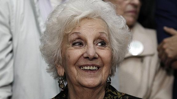 Estela de Carlotto, presidenta de las Abuelas de la Plaza de Mayo. 