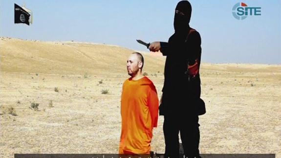 Steven Sotloff, justo antes de ser decapitado. 