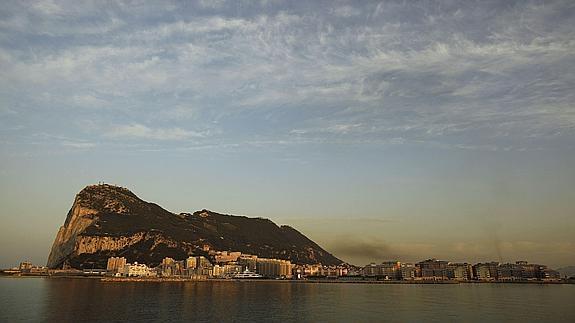 Vista del Peñón de Gibraltar. 