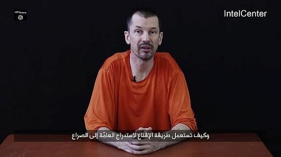 El periodista británico John Cantlie, en un vídeo. 