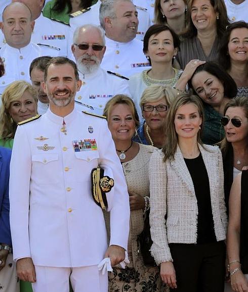 Los Reyes Felipe y Letizia, en un acto. 