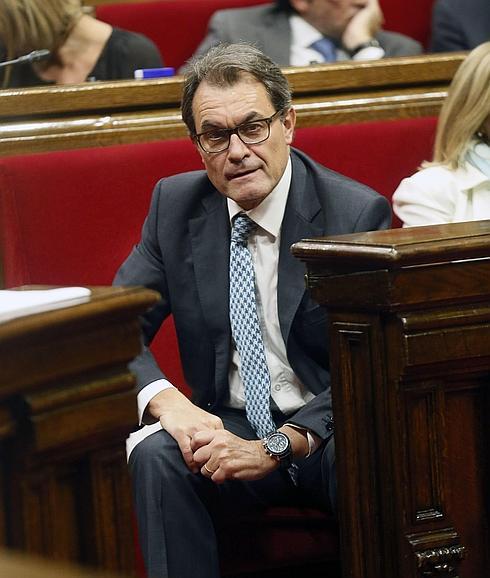 Artur Mas, en el Parlament. 