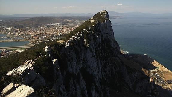 Vistas del Peñón de Gibraltar. 