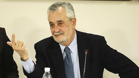 El expresidente de la Junta de Andalucía José Antonio Griñán. 