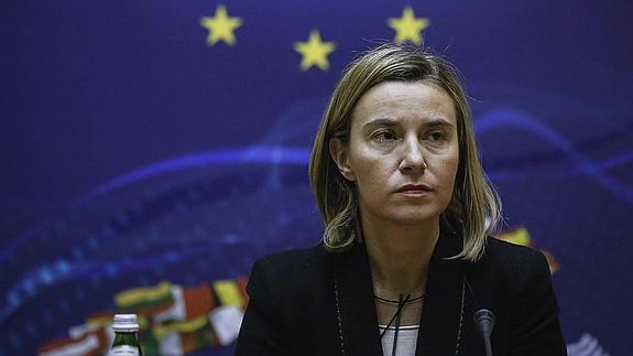 La alta representante de la UE para la Política Exterior, Federica Mogherini. 
