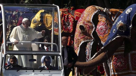 El Papa, en Sri Lanka. 