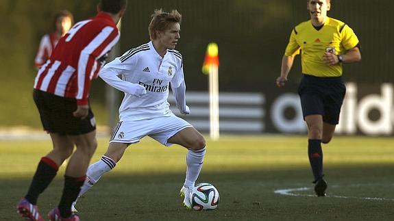 Martin Odegaard, jugador del Castilla. 