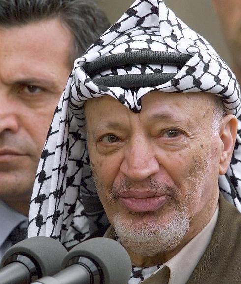 El líder palestino Yaser Arafat. 