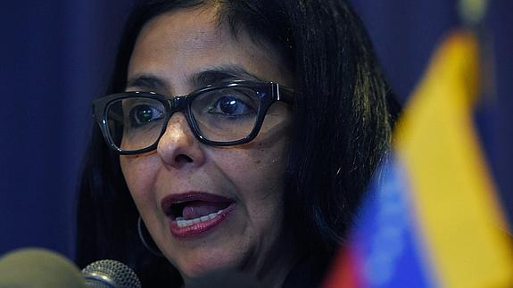 La canciller de Venezuela, Delcy Rodríguez. 